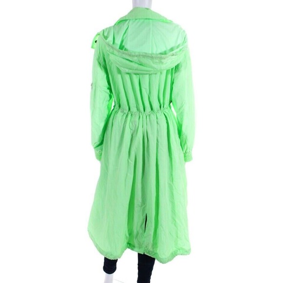 Free People Fp Movement Aurora Maxi Windbreaker Parka Jacket Neon Lime XS - Picture 7 of 10